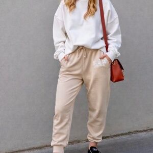 GAP XS Classic Casual Style Fleece Jogger‎ Sweatpants Drawstring Waist